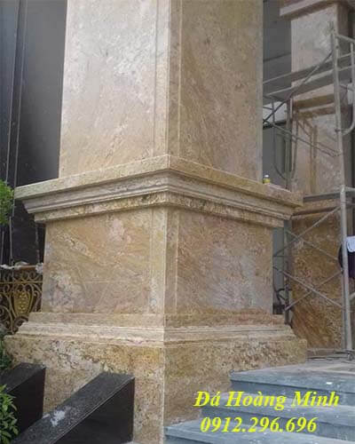 Cột vuông ốp đá đẹp