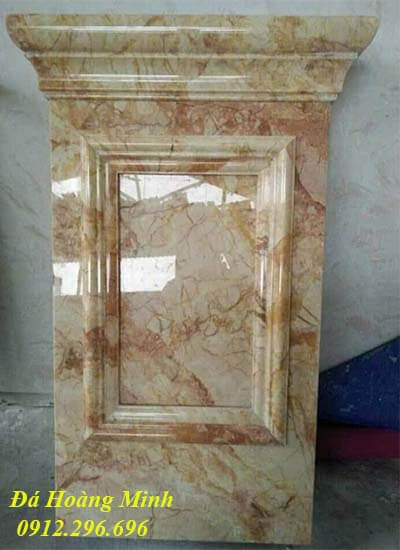 Chân cột vuông ốp đá