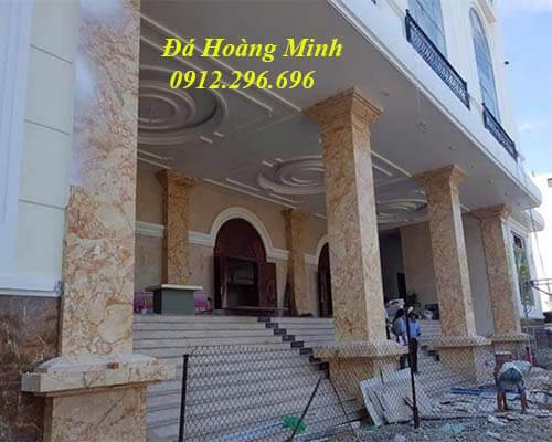 cột vuông ốp đá