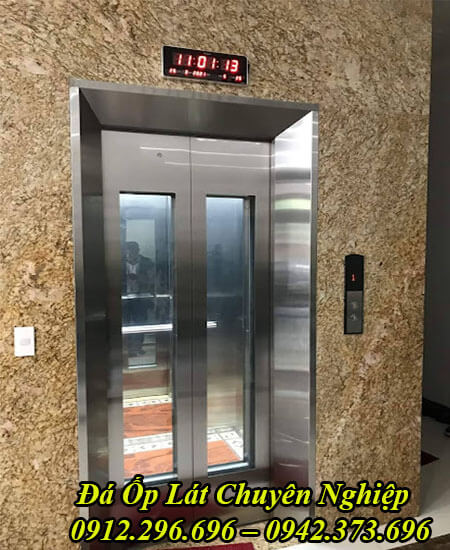 đá ốp thang máy Marble