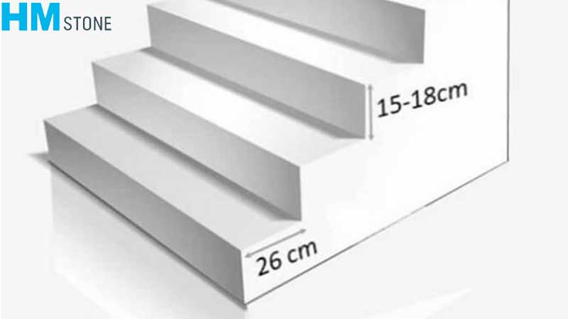 kích thước bậc tam cấp trước nhà tiêu chuẩn