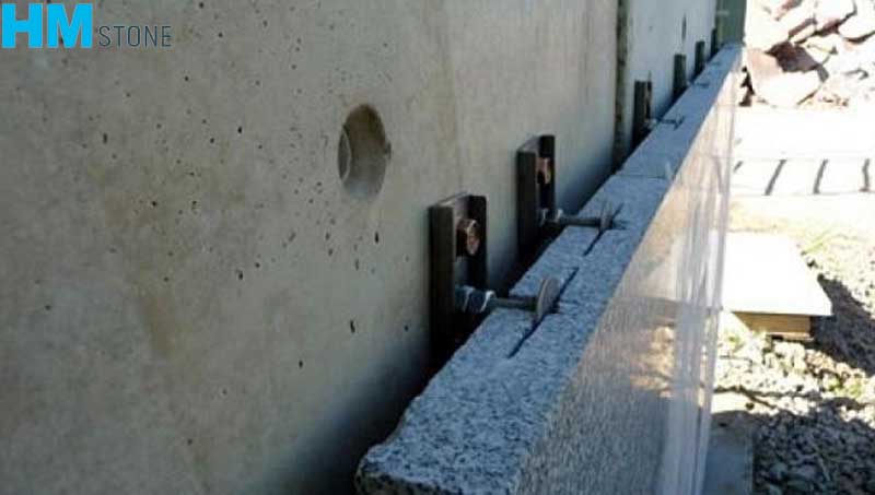 Bản vẽ Cad biện pháp thi công ốp đá Granite