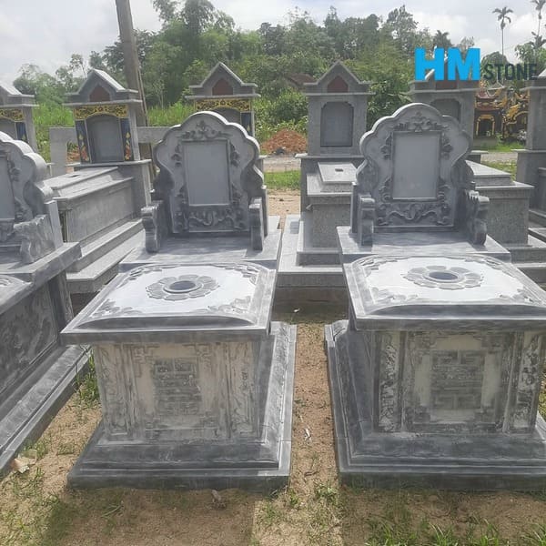 Chụp mộ đá xanh