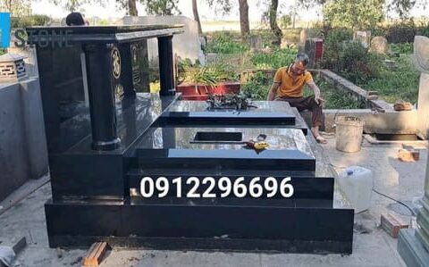 Mộ đá hoa cương nguyên khối đẹp