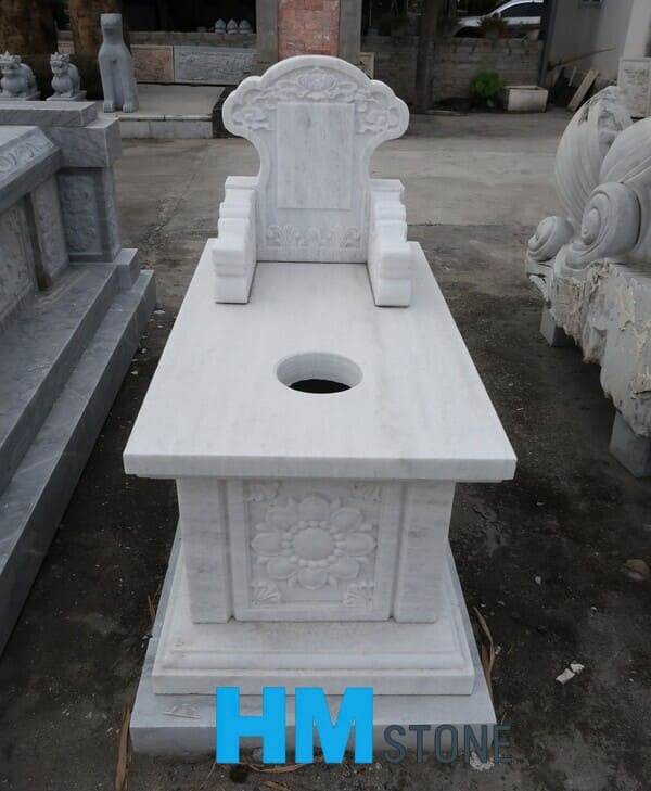Mẫu mộ đá trắng