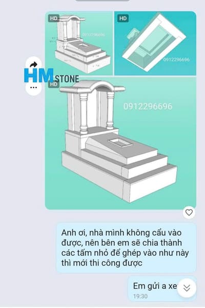 Bản vẽ mộ đá