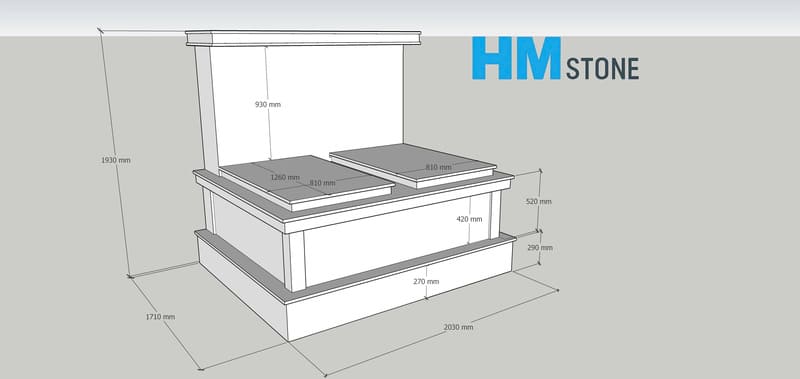 Bản vẽ mộ đá