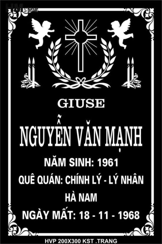Cách ghi bia mộ công giáo