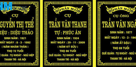 Cách ghi bia mộ gia đình