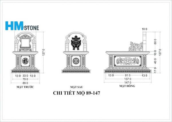 Thiết kế mộ đá