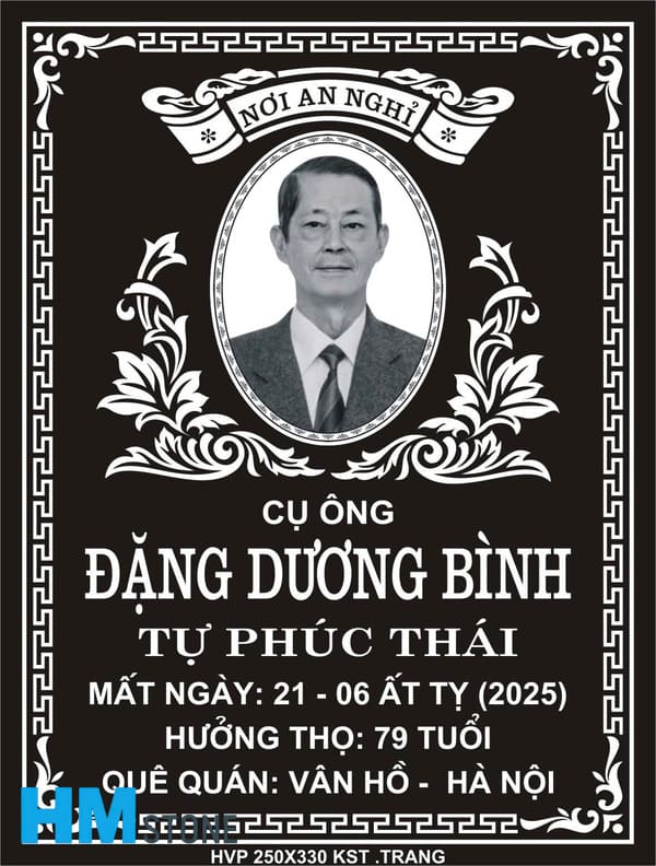 Bia mộ để ảnh đen trắng