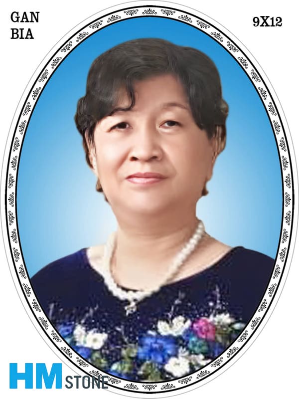 ảnh men gắn bia mộ