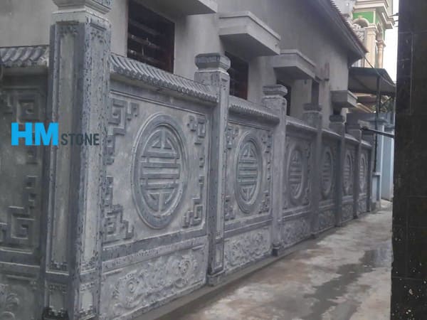 lan can da thanh hoa 10 Hàng rào đá khối đẹp