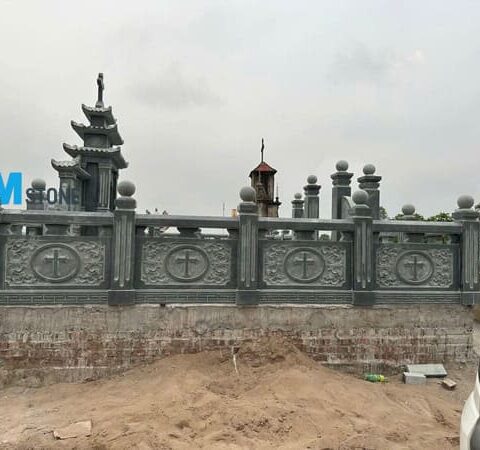 lan can da thanh hoa 12 Lan can lăng mộ công giáo