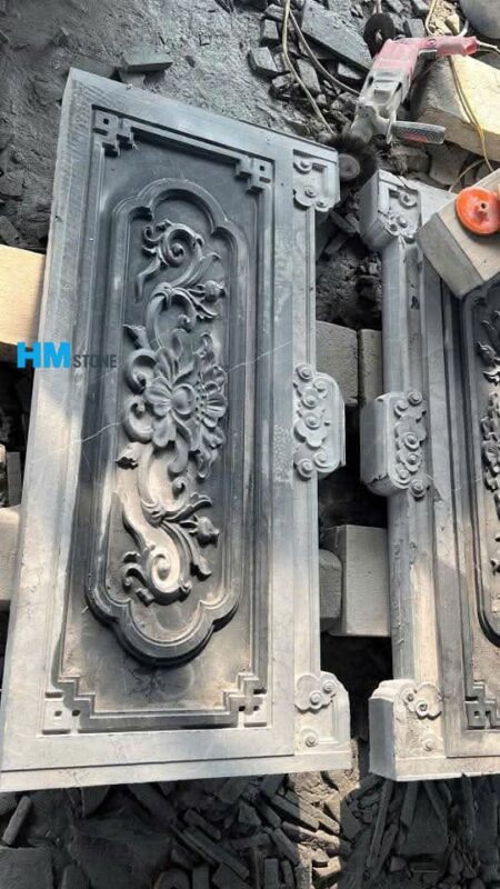lan can da thanh hoa 6 Khắc hoa văn lan can