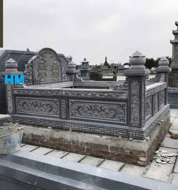 lan can da xanh 1 Lan can mộ đá