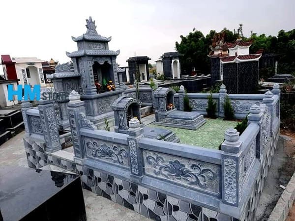 lan can lang mo 1 Mẫu lan can đá xanh