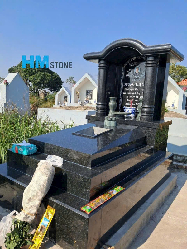 Làm mộ đá khối tại Hà Nội