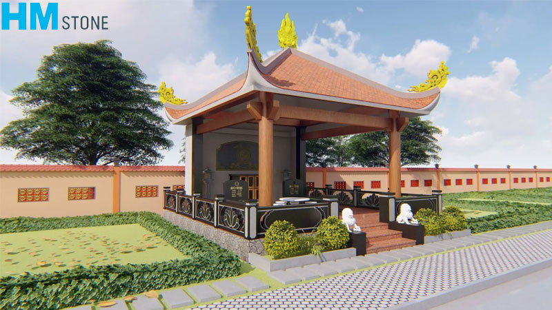 Những mẫu mái che mộ bằng tôn đẹp, bền và tiết kiệm chi phí