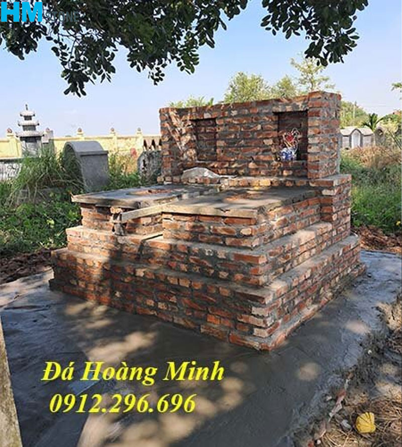 15 mẫu mộ đôi xây gạch đẹp và đơn giản