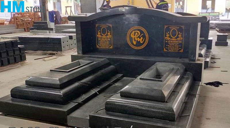 mo doi da hoa cuong dep 4 Mẫu mộ đôi đá nguyên khối