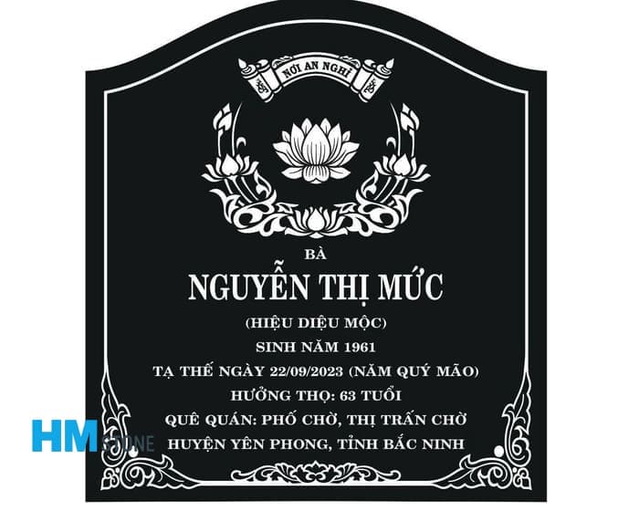 Thiết kế bia mộ