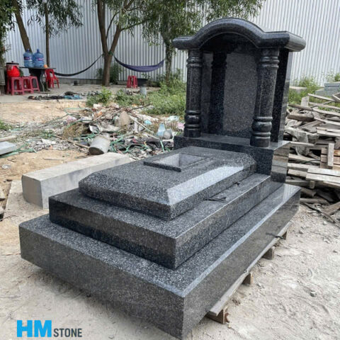 Mộ đá khối granite