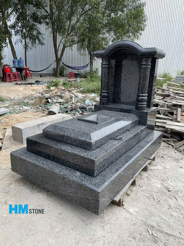 Mộ đá khối granite