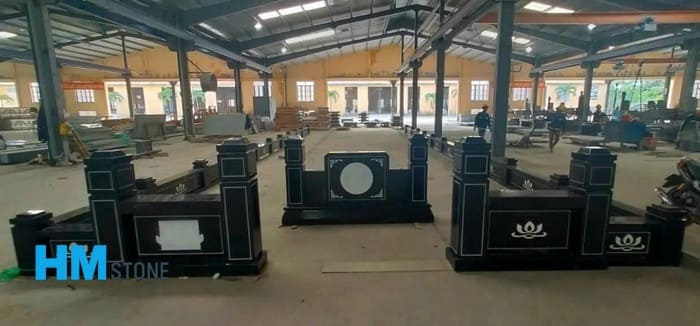 Chế tác mộ đá khối granite