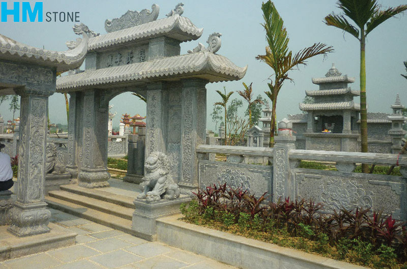 16+ mẫu cổng lăng mộ đẹp, tinh xảo và phong thuỷ nhất