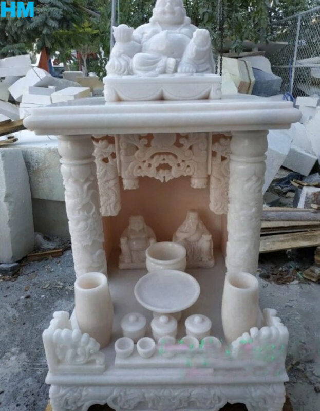 12 mẫu bàn thờ ông địa - thần tài bằng đá hoa cương đẹp, đẳng cấp