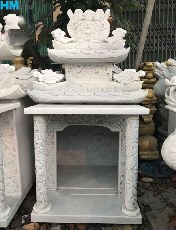 12 mẫu bàn thờ ông địa - thần tài bằng đá hoa cương đẹp, đẳng cấp