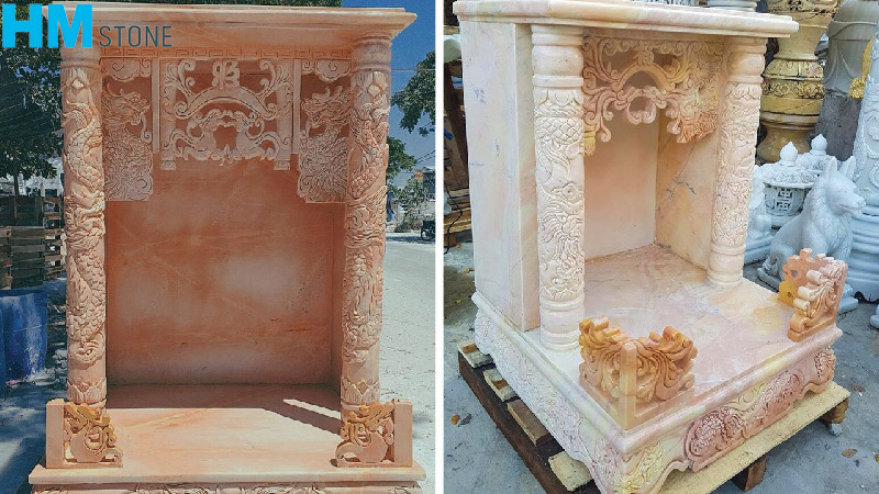 12 mẫu bàn thờ ông địa - thần tài bằng đá hoa cương đẹp, đẳng cấp
