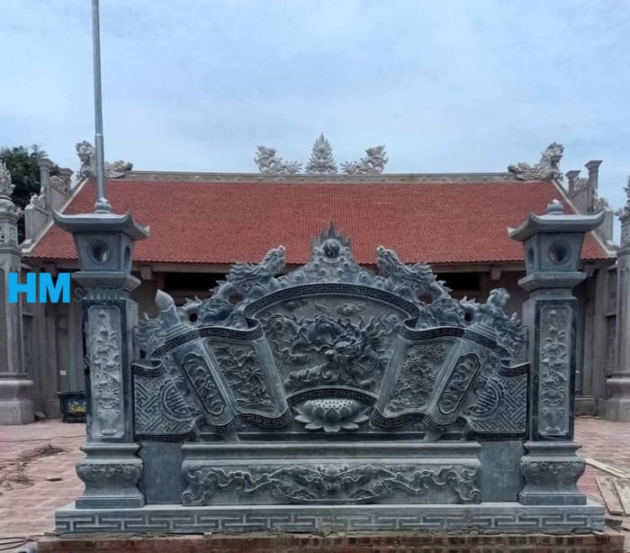cuon thu da lang mo 3 Mẫu cuốn thư đá nhà thờ họ