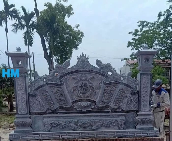 cuon thu da lang mo 5 Lắp đặt cuốn thư đá