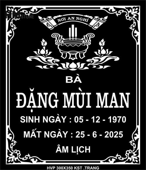 Bia mộ không ảnh