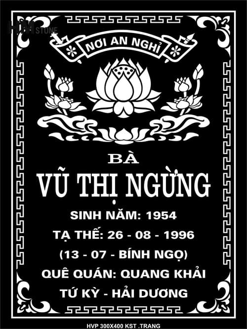 Kích thước bia mộ