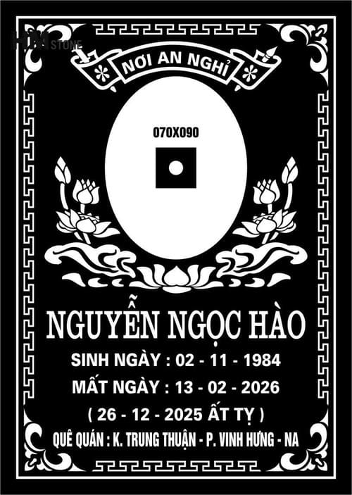 Kích thước bia đá