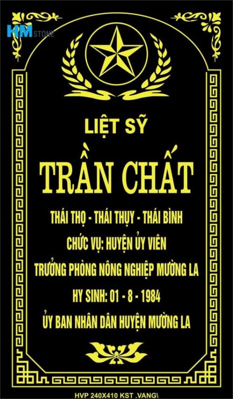Kích thước bia mộ liệt sĩ