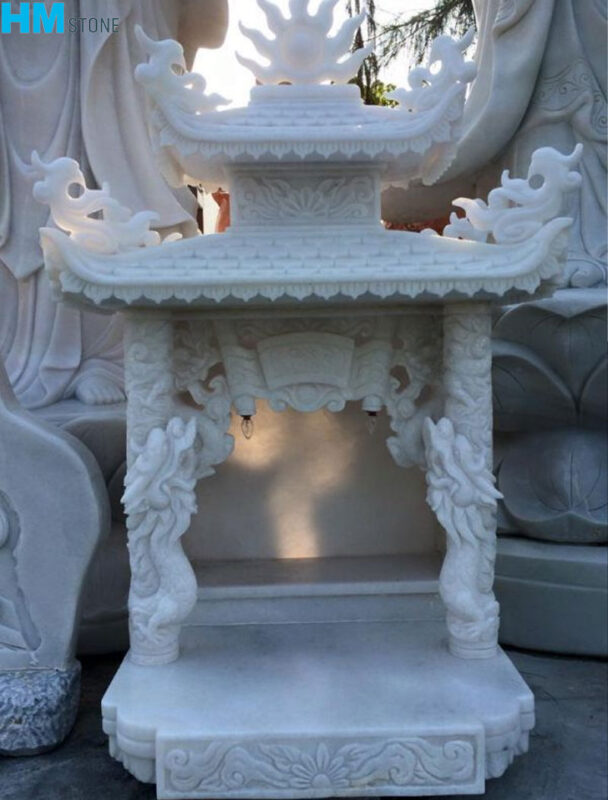 TOP 10 mẫu bàn thờ đá hoa cương đẹp tinh xảo, giá rẻ