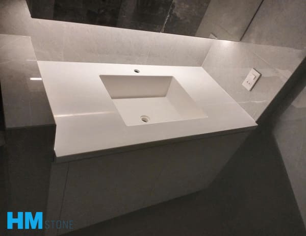 Bàn đá lavabo liền chậu