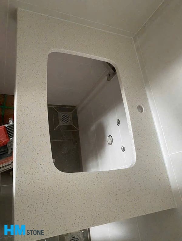 Lắp đặt bàn đá lavabo
