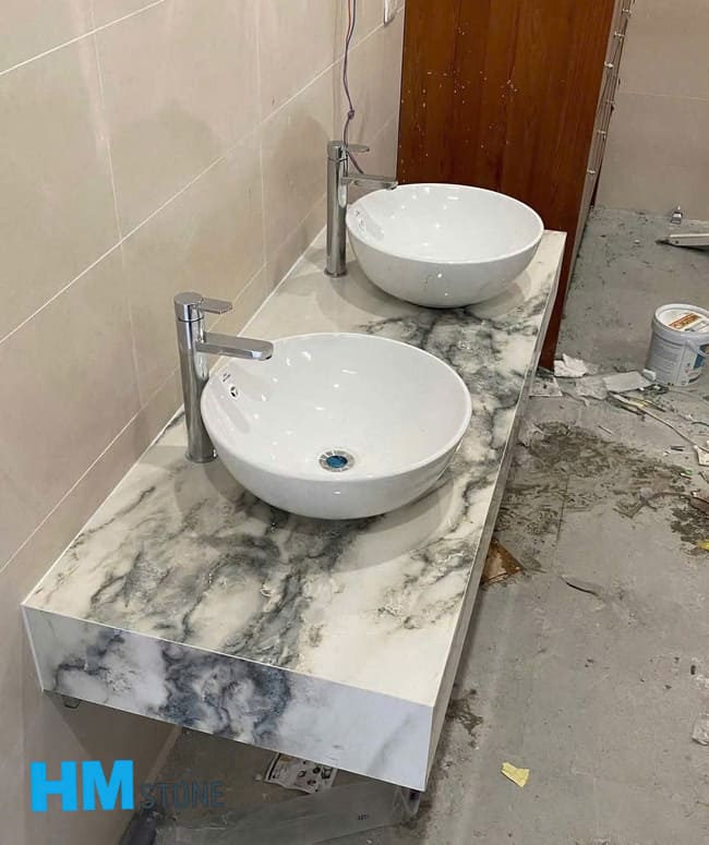 Bàn đá lavabo đôi