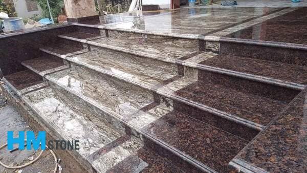 Thi công đá bậc cấp 