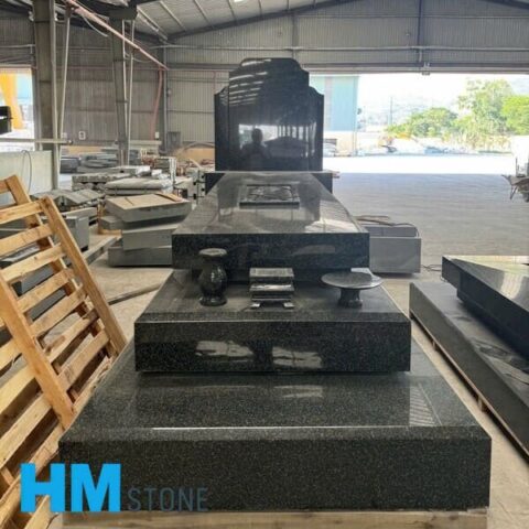 Mẫu mộ đá nguyên khối Đen Ấn Độ