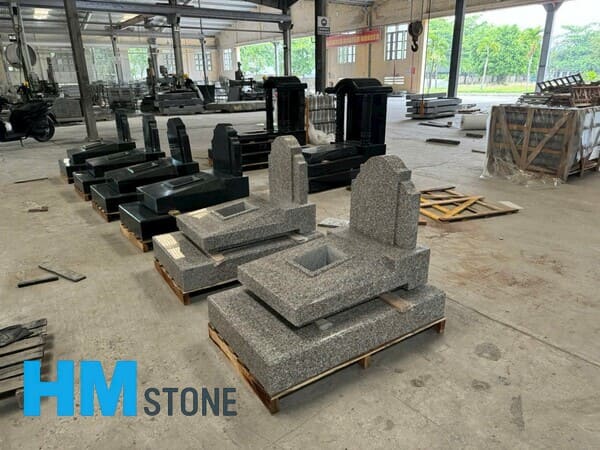 Mộ đá khối granite