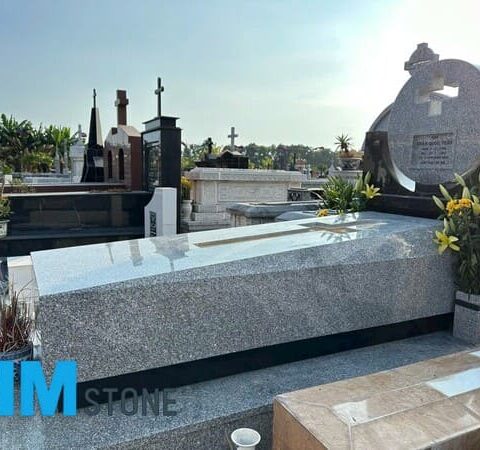 mo da hoa cuong nguyen khoi 22 Lắp mộ đá nguyên khối công giáo