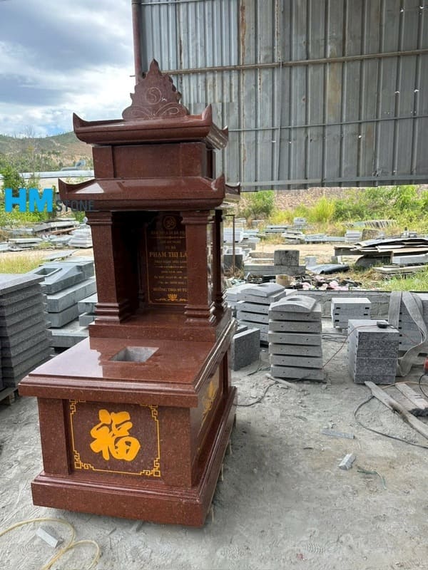 Giá Mộ đá hoa cương nguyên khối