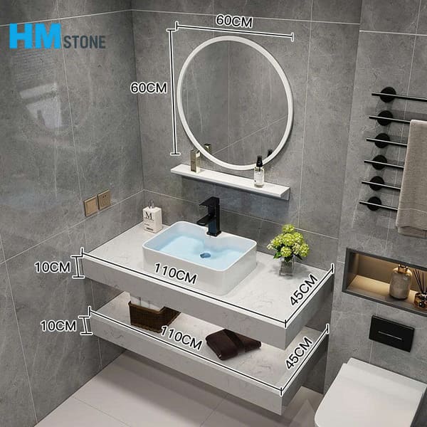 kich thuoc mat ban da lavabo 3 Kích thước bàn đá lavabo dương
