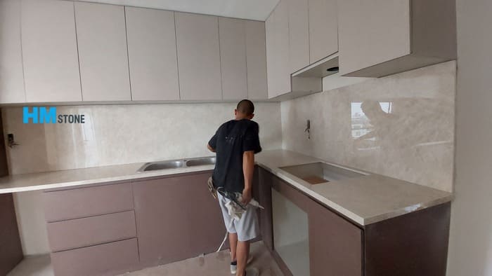 da nung ket lam mat bep 8 Mặt bếp đá nung kết